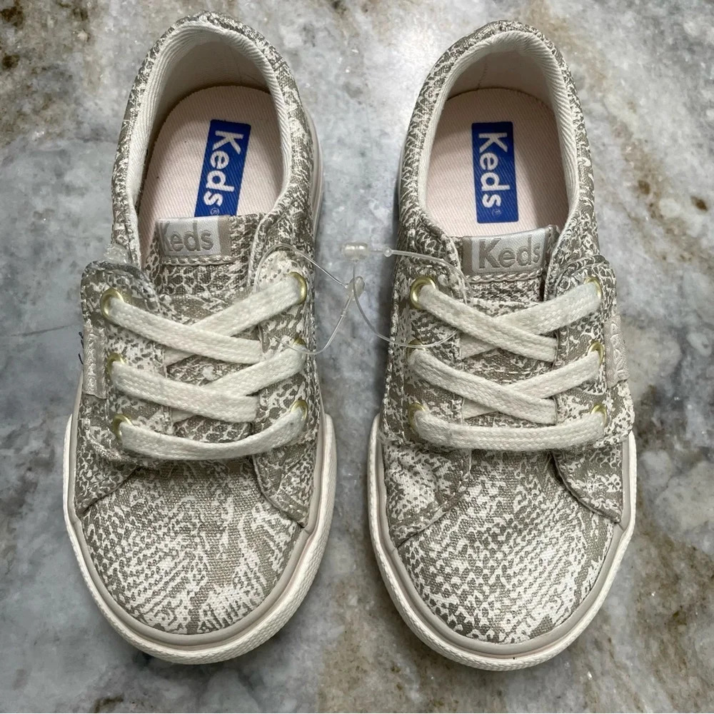 New KEDS Jumpkick JR snake print toddler shoes 7M